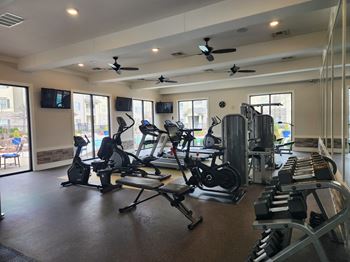 State-of-the-art fitness center with 24-7 access